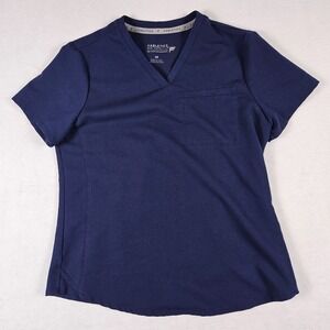 Fabletics Women's Scrub Top Navy Blue Size XS‎ Stretch Medical Nursing